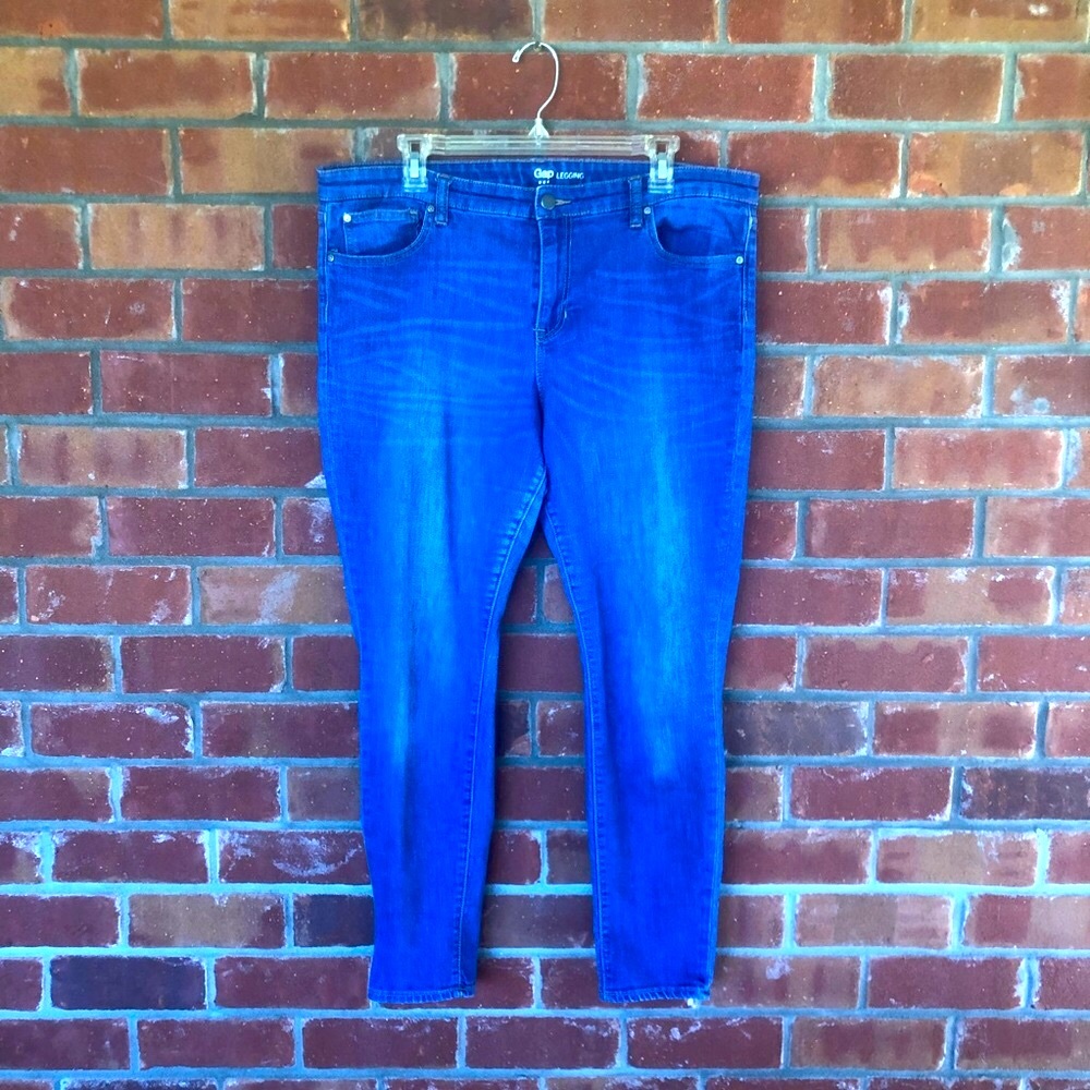 GAP 1969 Legging Jeans - Bright Blue - Size 18